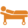 patient in bed icon